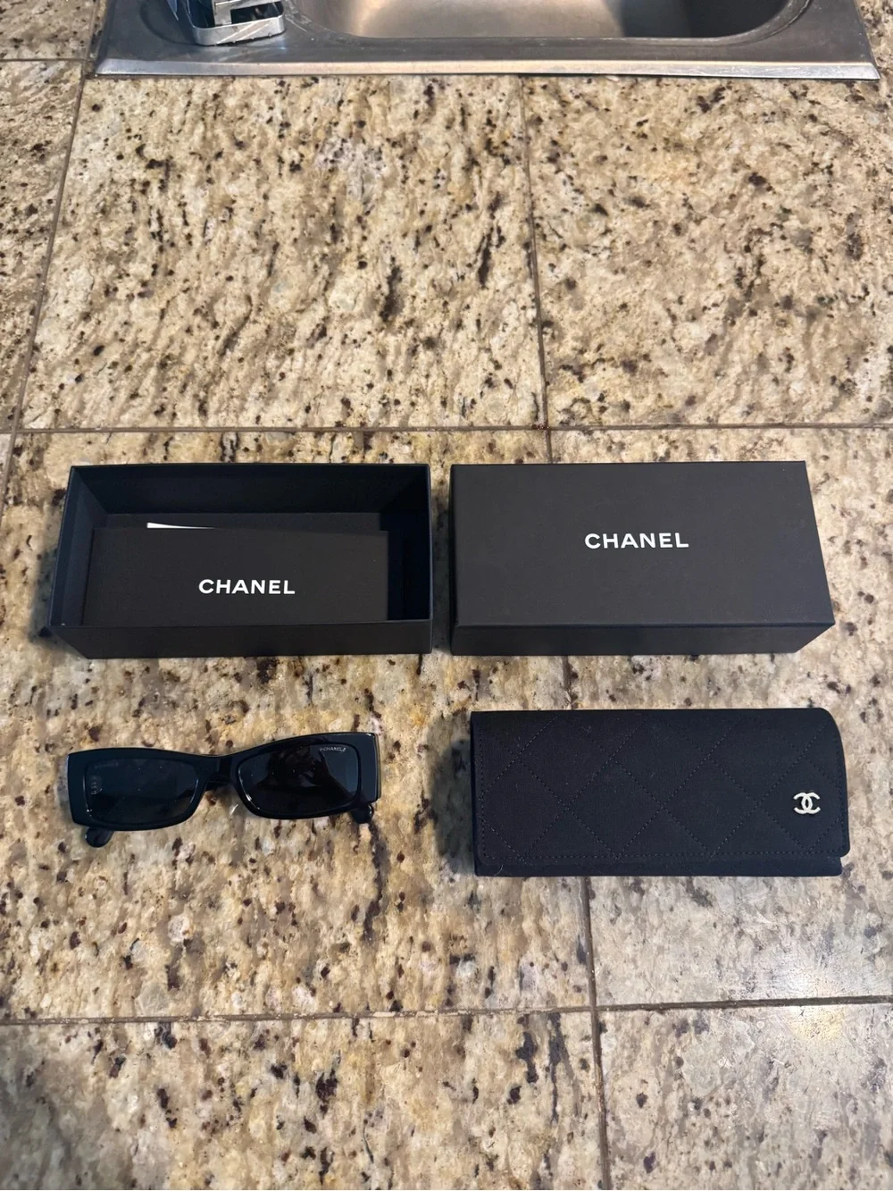 New CHANEL 2026 CH5566 summer collection Black Sunglasses